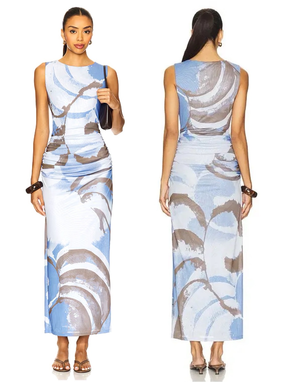 Sovere | Whirl Mesh Dress in Slate Small/AU 8